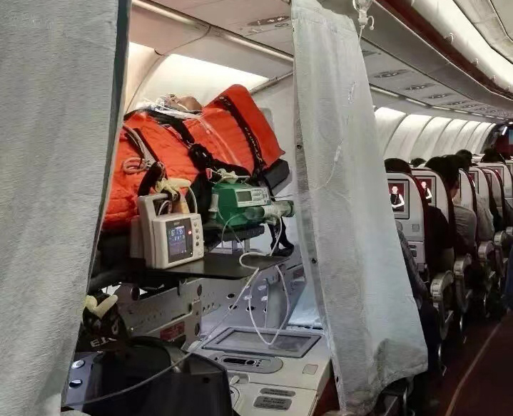 桂林跨国医疗包机、航空担架